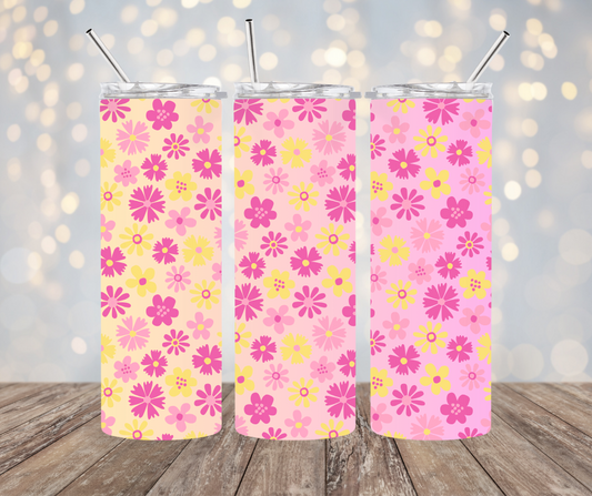 flower tumbler 20oz