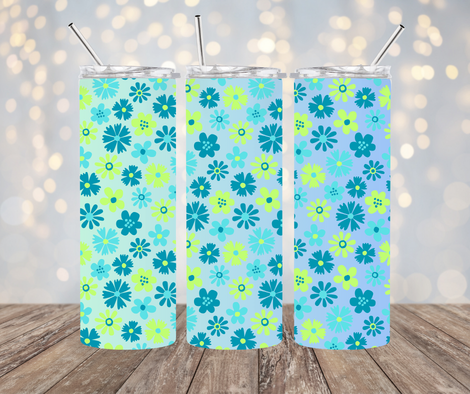 flower tumbler 20oz