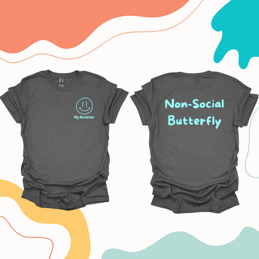 Non-Social Butterfly t-shirt